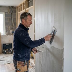 plastering